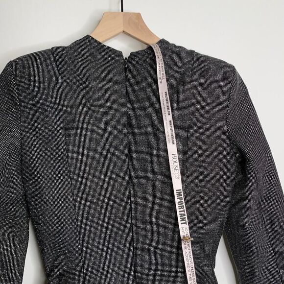 House of CB Gisella  Mini Longsleeve Beaded Dress Womens New Small - Picture 7 of 15